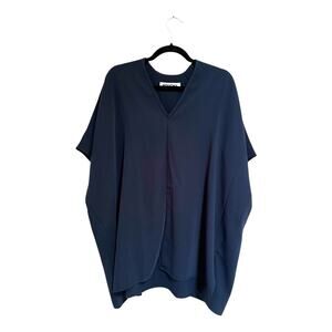 Roucha Tome Drape Top in Navy Size D/XL